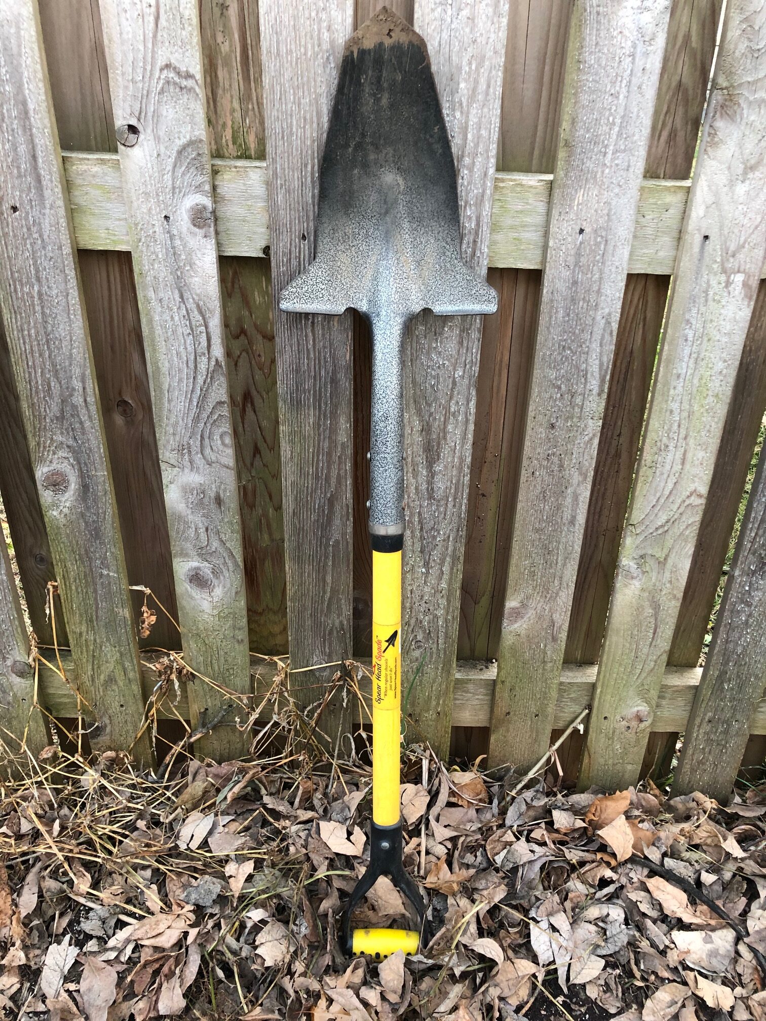 Spear Head spade to aid digging in the garden.